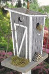Rustic Bird Outhouse Wood Plan