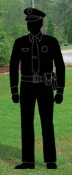 Policeman Shadow Woodcraft Pattern 