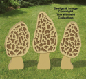 Giant Morel Mushrooms Pattern Set