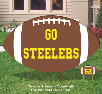 Large Football Sign Pattern
