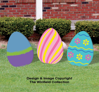Large Easter Eggs Woodcraft Pattern Set