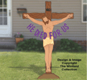 He Died for Us Lifesize Wood Pattern