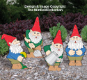Busy Garden Gnomes Color Poster