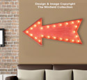 Marquee Arrow Sign Pattern