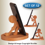 Sports Character Cell Phone Stands Pattern Set - Downloadable