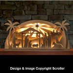Lighted Arched Nativity Pattern