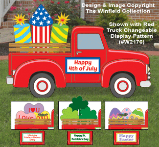 Large Red Truck Cargo #2 Pattern Set