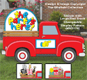 Large Red Truck Cargo #4 Pattern Set