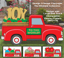 Large Red Truck Cargo #6 Pattern Set