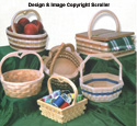 Wooden Basket Design Pattern Set