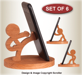 Character Cell Phone Stands Pattern Set - Downloadable