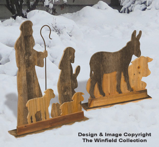 Pallet Wood Shepherds & Animals Woodcraft Pattern