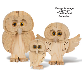 Woodland Layered Owl Pattern Set #2