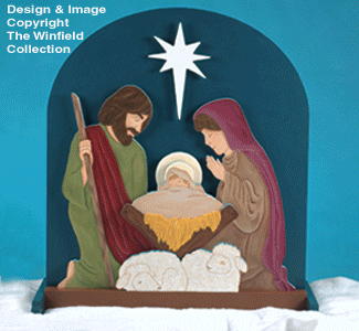 Glowing Nativity Woodcraft Plans