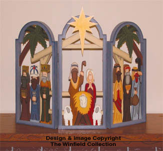 Small 3 Arch Nativity Woodcraft Pattern