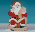 Santa With List Woodcraft Pattern