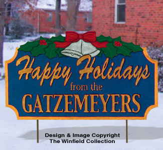 Personalized Holiday Greeting Pattern 