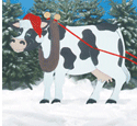 Christmas Cow & Sleigh Woodcraft Pattern