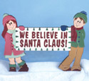 We Believe Christmas Sign Pattern