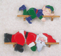 Lazy Santa, Elf & Angels Woodcraft Pattern