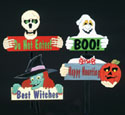 Four Halloween Sign Patterns