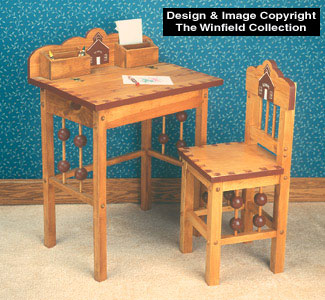 Flip - Top Desk & Chair Wood Plan