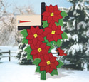 Poinsettia Mailbox Cover Woodcraft Pattern