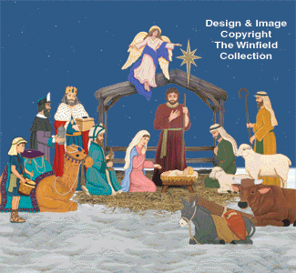 Complete Life-size Nativity Pattern Set