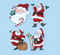 Adorable Santa Ornaments Pattern