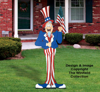 Giant Uncle Sam Woodcrafting Pattern