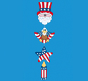 4th Of July Mobile Woodcraft Pattern