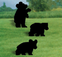 Bear Cubs Shadow Woodcrafting Pattern
