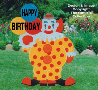 Birthday Clown Woodcraft Pattern
