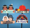 Four Thanksgiving Signs Woodcraft Pattern