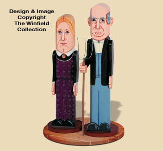 American Gothic Pole People Pattern 