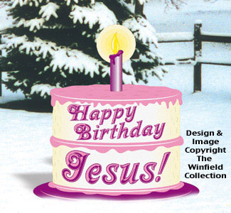 Happy Birthday Jesus Woodcraft Pattern 