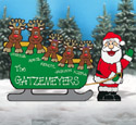 Personalized Family Sleigh Wood Pattern