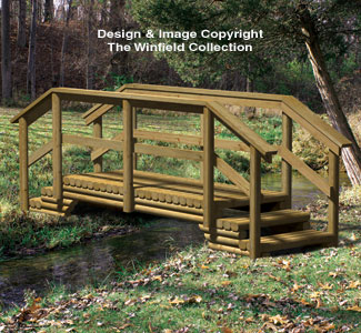 Landscape Timber Bridge Woodworking Plan