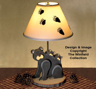 Black Bear Lamp Woodworking Plan