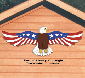 Patriotic Garage Eagle Woodcraft Pattern