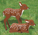 3D Life-Size Fawns Woodcrafting Pattern