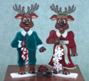 Mr & Mrs Reindeer Woodcraft Pattern 
