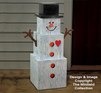 Snowman Stack Woodcraft Pattern 