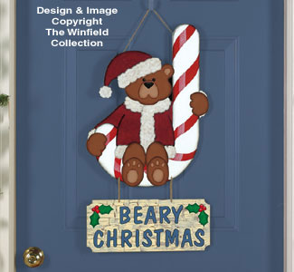 Beary Christmas Sign Woodcraft Pattern