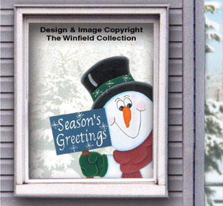 Snowman Window Greeter Pattern
