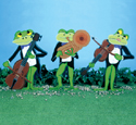 Jazzy Frogs Woodcraft Pattern