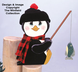 Fishin' Penguin Woodcrafting Pattern