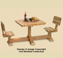 2 Person Picnic Table Woodworking Pattern 