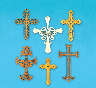 12 Ornamental Wall Cross Patterns Set II
