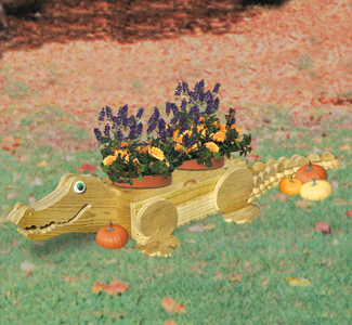 Alligator Flower Pot Wood Plan